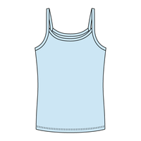 Rib Full-Length Tank with Spaghetti Straps - The Collegiate Lineup
