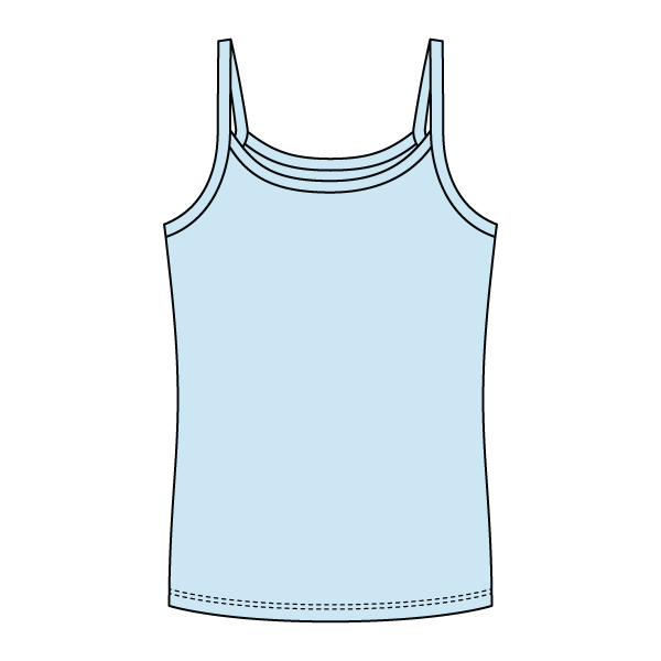 Rib Full-Length Tank with Spaghetti Straps - The Collegiate Lineup