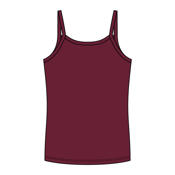 Rib Full-Length Tank with Spaghetti Straps - The Collegiate Lineup