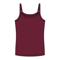 Rib Full-Length Tank with Spaghetti Straps - The Collegiate Lineup