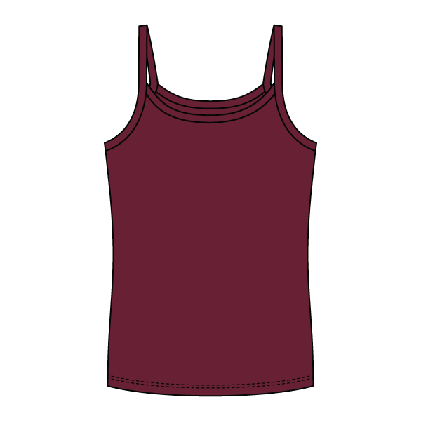 Rib Full-Length Tank with Spaghetti Straps - The Collegiate Lineup