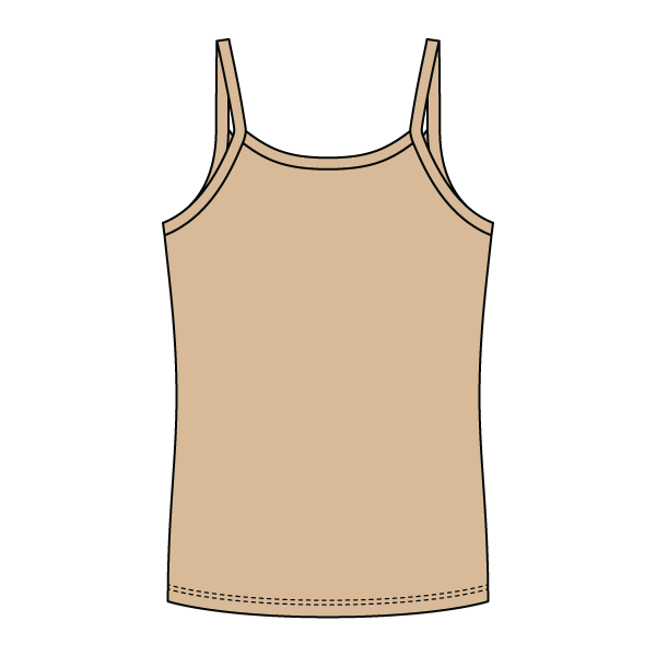 Rib Full-Length Tank with Spaghetti Straps - The Collegiate Lineup