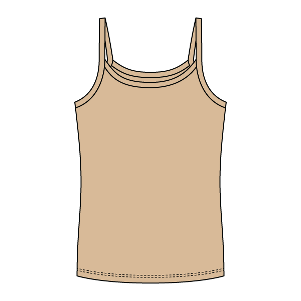 Rib Full-Length Tank with Spaghetti Straps - The Collegiate Lineup