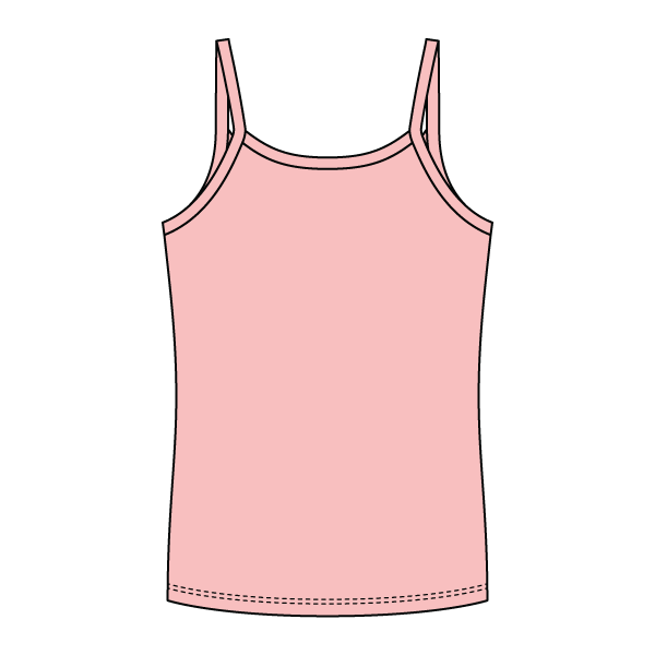 Rib Full-Length Tank with Spaghetti Straps - The Collegiate Lineup