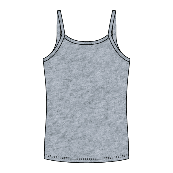 Rib Full-Length Tank with Spaghetti Straps - The Collegiate Lineup