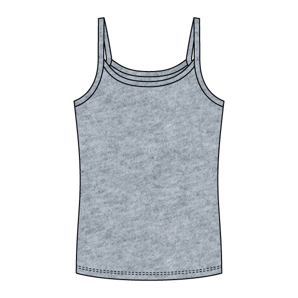 Rib Full-Length Tank with Spaghetti Straps - The Collegiate Lineup