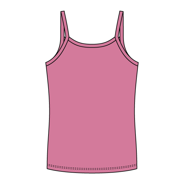 Rib Full-Length Tank with Spaghetti Straps - The Collegiate Lineup