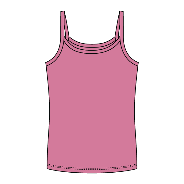 Rib Full-Length Tank with Spaghetti Straps - The Collegiate Lineup