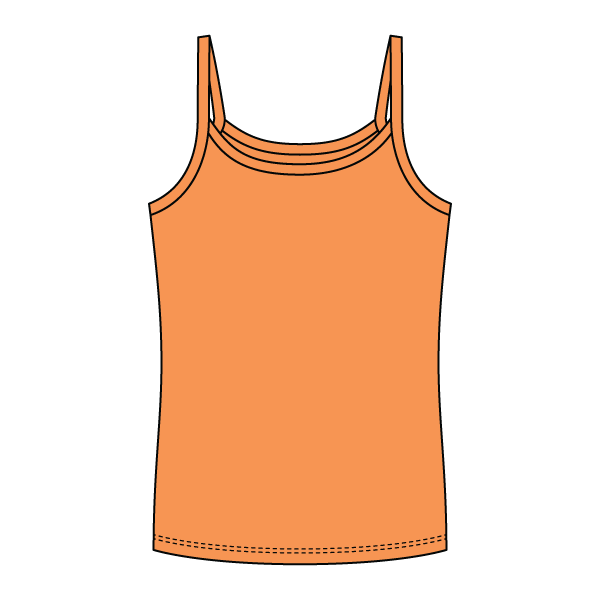 Rib Full-Length Tank with Spaghetti Straps - The Collegiate Lineup