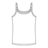 Rib Full-Length Tank with Spaghetti Straps - The Collegiate Lineup