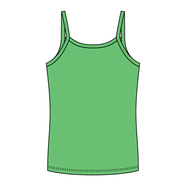 Rib Full-Length Tank with Spaghetti Straps - The Collegiate Lineup