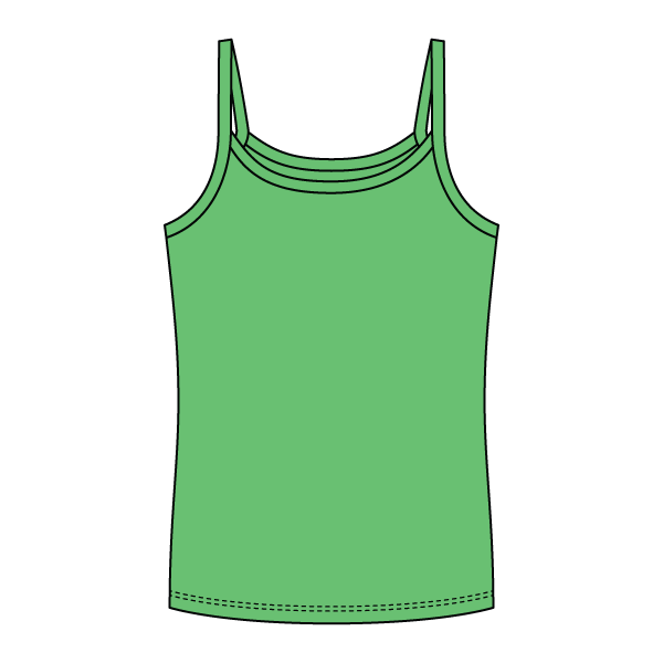 Rib Full-Length Tank with Spaghetti Straps - The Collegiate Lineup