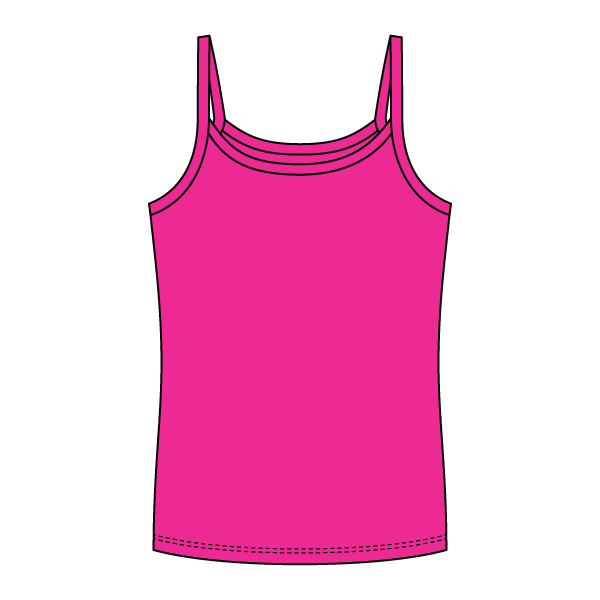 Rib Full-Length Tank with Spaghetti Straps - The Collegiate Lineup