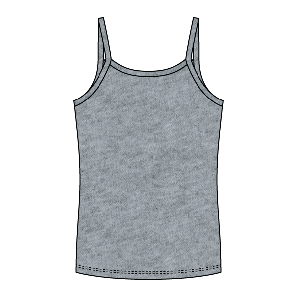Rib Full-Length Tank with Spaghetti Straps - The Collegiate Lineup