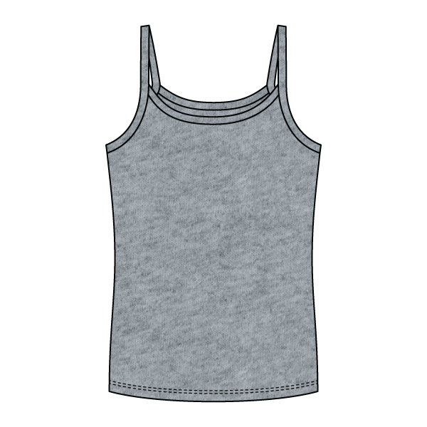 Rib Full-Length Tank with Spaghetti Straps - The Collegiate Lineup