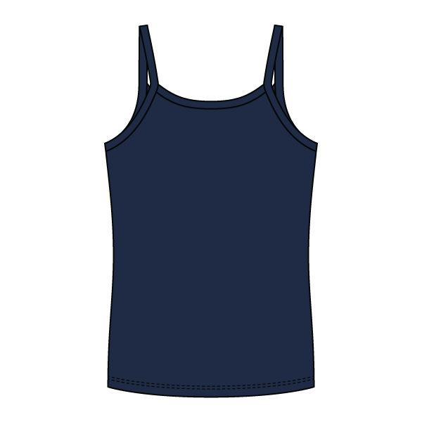 Rib Full-Length Tank with Spaghetti Straps - The Collegiate Lineup