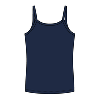 Rib Full-Length Tank with Spaghetti Straps - The Collegiate Lineup