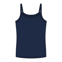 Rib Full-Length Tank with Spaghetti Straps - The Collegiate Lineup