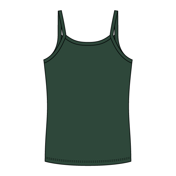 Rib Full-Length Tank with Spaghetti Straps - The Collegiate Lineup