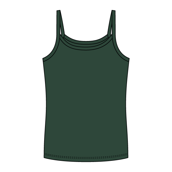 Rib Full-Length Tank with Spaghetti Straps - The Collegiate Lineup