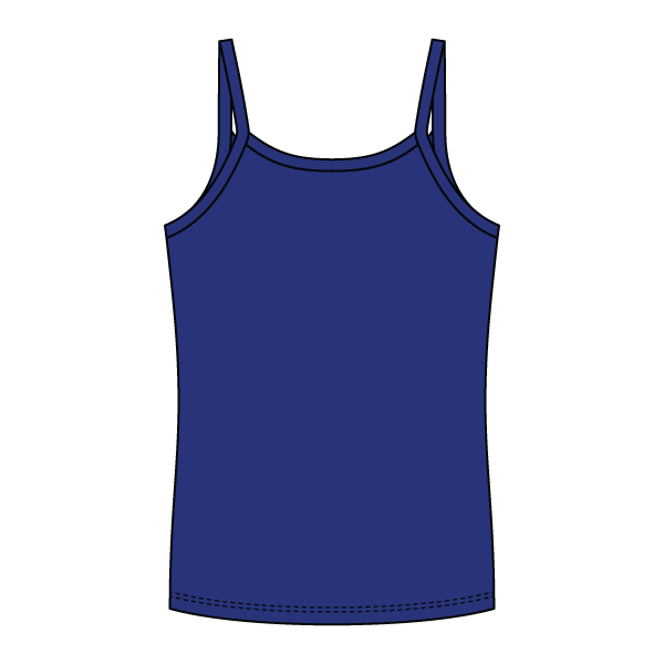 Rib Full-Length Tank with Spaghetti Straps - The Collegiate Lineup