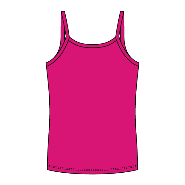 Rib Full-Length Tank with Spaghetti Straps - The Collegiate Lineup
