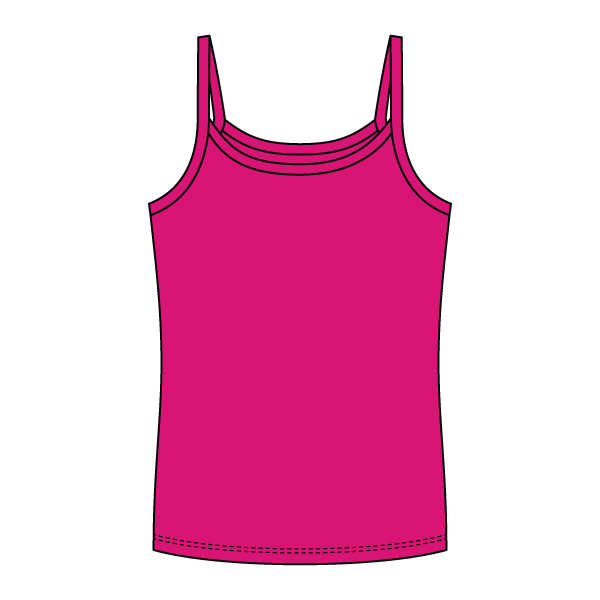 Rib Full-Length Tank with Spaghetti Straps - The Collegiate Lineup