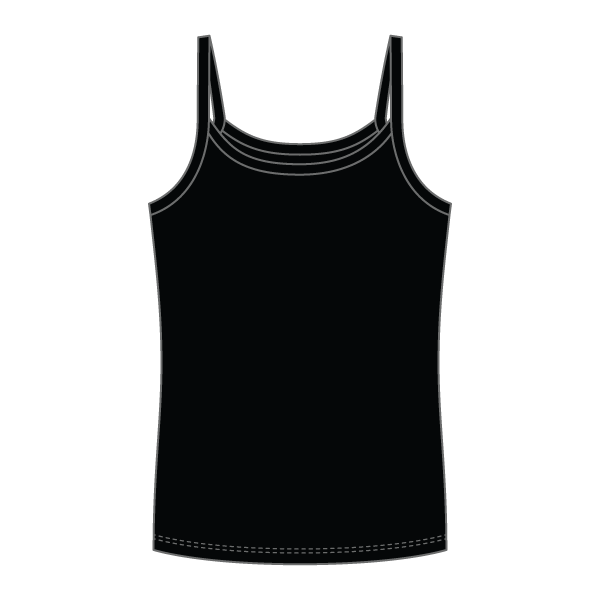 Rib Full-Length Tank with Spaghetti Straps - The Collegiate Lineup