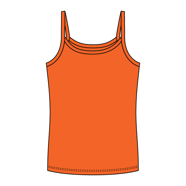 Rib Full-Length Tank with Spaghetti Straps - The Collegiate Lineup