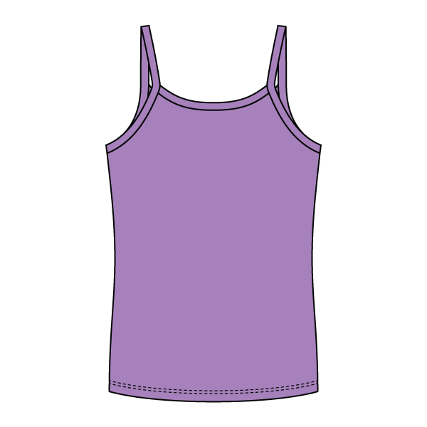 Rib Full-Length Tank with Spaghetti Straps - The Collegiate Lineup