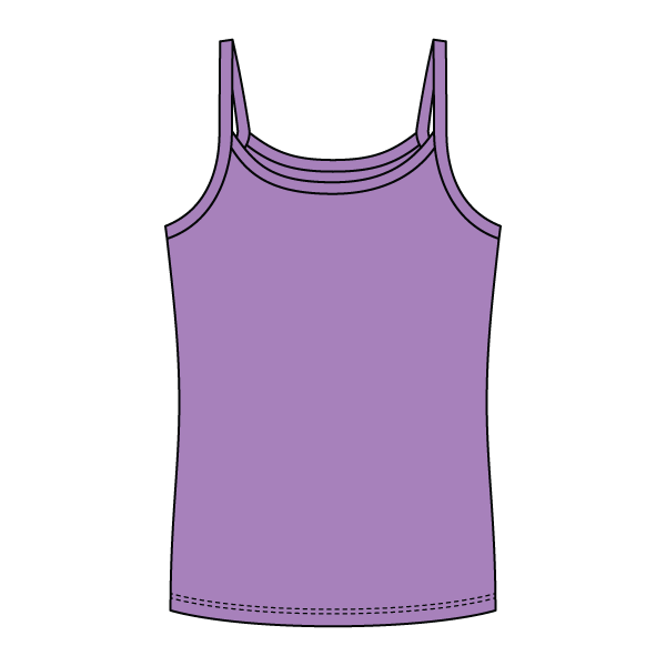 Rib Full-Length Tank with Spaghetti Straps - The Collegiate Lineup