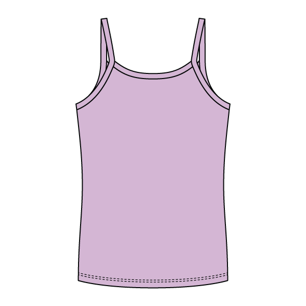 Rib Full-Length Tank with Spaghetti Straps - The Collegiate Lineup