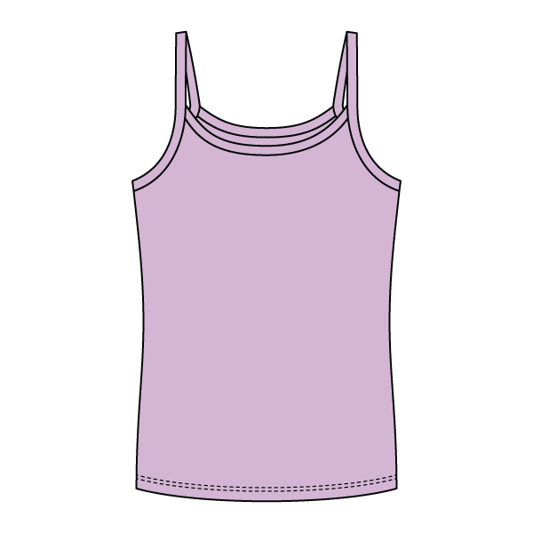 Rib Full-Length Tank with Spaghetti Straps - The Collegiate Lineup