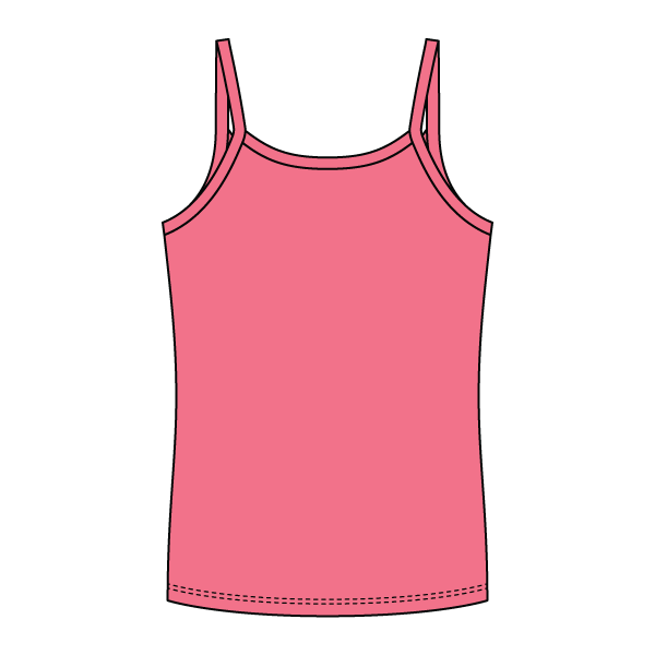 Rib Full-Length Tank with Spaghetti Straps - The Collegiate Lineup