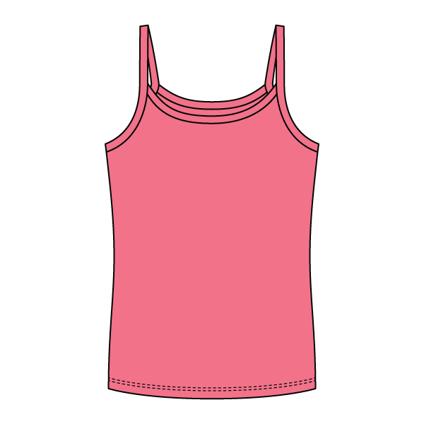 Rib Full-Length Tank with Spaghetti Straps - The Collegiate Lineup