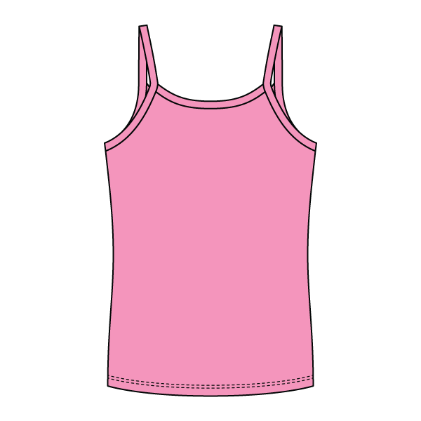 Rib Full-Length Tank with Spaghetti Straps - The Collegiate Lineup