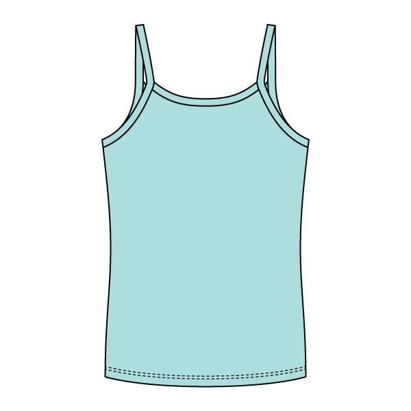 Rib Full-Length Tank with Spaghetti Straps - The Collegiate Lineup