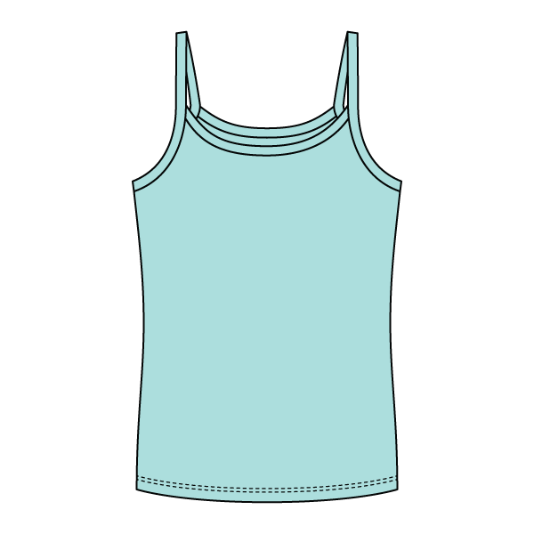 Rib Full-Length Tank with Spaghetti Straps - The Collegiate Lineup