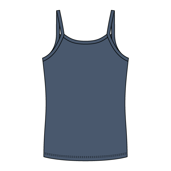 Rib Full-Length Tank with Spaghetti Straps - The Collegiate Lineup