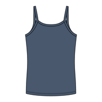 Rib Full-Length Tank with Spaghetti Straps - The Collegiate Lineup