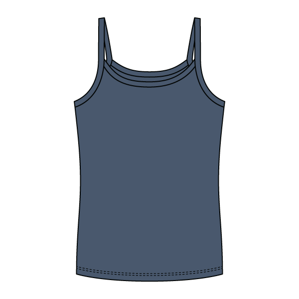 Rib Full-Length Tank with Spaghetti Straps - The Collegiate Lineup
