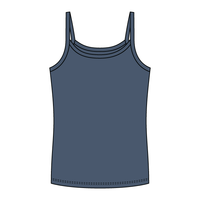 Rib Full-Length Tank with Spaghetti Straps - The Collegiate Lineup
