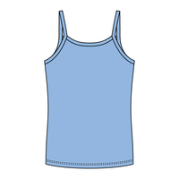 Rib Full-Length Tank with Spaghetti Straps - The Collegiate Lineup