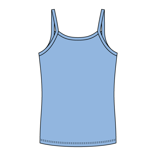 Rib Full-Length Tank with Spaghetti Straps - The Collegiate Lineup