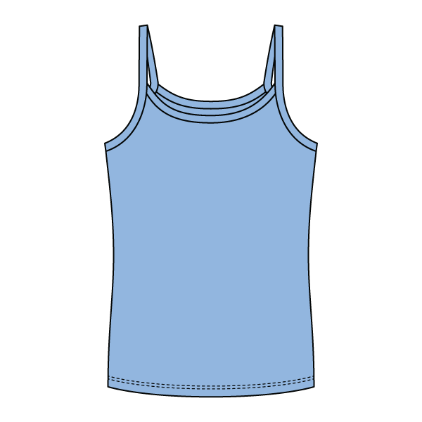 Rib Full-Length Tank with Spaghetti Straps - The Collegiate Lineup