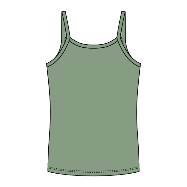 Rib Full-Length Tank with Spaghetti Straps - The Collegiate Lineup