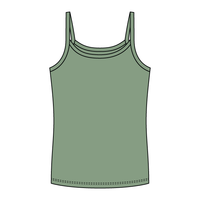 Rib Full-Length Tank with Spaghetti Straps - The Collegiate Lineup