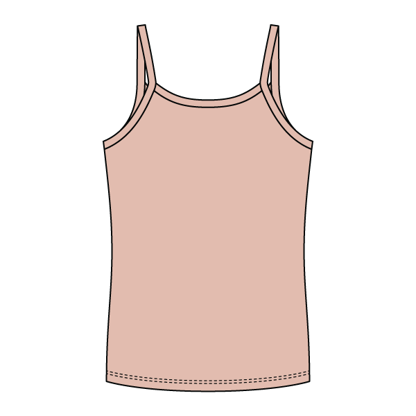 Rib Full-Length Tank with Spaghetti Straps - The Collegiate Lineup