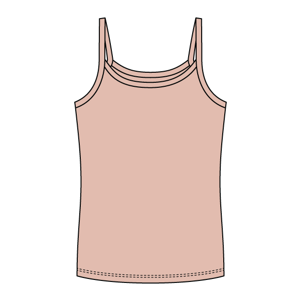 Rib Full-Length Tank with Spaghetti Straps - The Collegiate Lineup