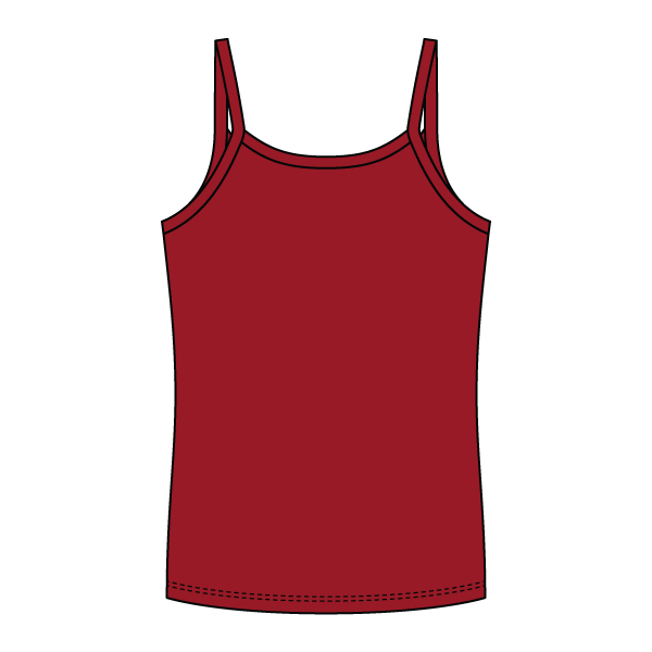 Rib Full-Length Tank with Spaghetti Straps - The Collegiate Lineup
